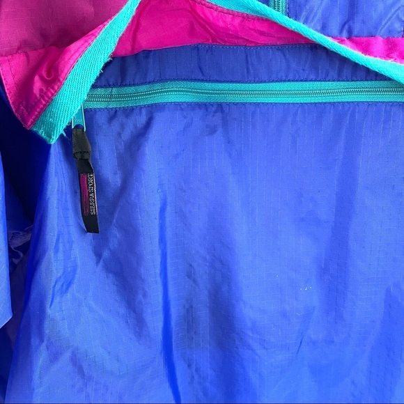Sierra Sport Oversized Vintage 90's Color Blocked Windbreaker Pullover Sz S - Picture 7 of 10
